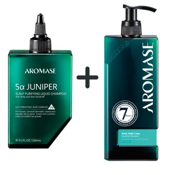 Zestaw Aromase: Peeling Juniper 260 ml + Szampon Anti Hair Loss 400 ml