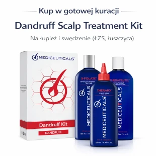 Mediceuticals zestaw przeciwłupieżowy X-Folate TheraRx kuracja skóry głowy