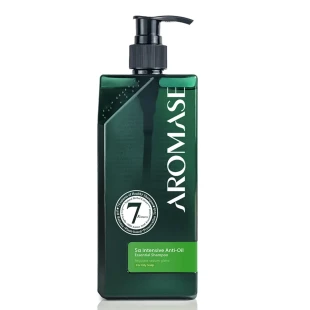 Aromase 5α Intensive Anti-Oil Essential Shampoo – szampon regulujący sebum do skóry głowy, delikatnie oczyszcza, łagodzi podrażnienia i zapewnia długotrwałą świeżość, 400 ml