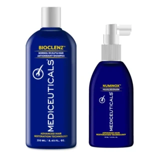 Mediceuticals Szampon Bioclenz i Serum Numinox – zestaw trychologiczny, kuracja przeciw wypadaniu włosów i stymulacja wzrostu