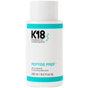 Głęboko oczyszczający szampon K18 Peptide Prep Detox – usuwa zanieczyszczenia i resztki stylizacji, 250 ml.