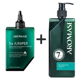 Zestaw Aromasedo codziennej pielęgnacji suchej i wrażliwej skóry głowy. Oczyszcza bez podrażnień, dodaje objętości cienkim włosom, wzmacniając ich strukturę.