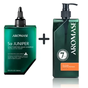 Zestaw Aromasedo codziennej pielęgnacji suchej i wrażliwej skóry głowy. Oczyszcza bez podrażnień, dodaje objętości cienkim włosom, wzmacniając ich strukturę.