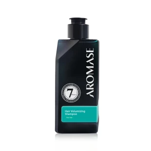 Aromase Volumizing Essential Shampoo – lekki szampon dodający objętości włosom, delikatnie oczyszcza i wzmacnia strukturę, idealny dla cienkich i pozbawionych puszystości włosów, 90ml